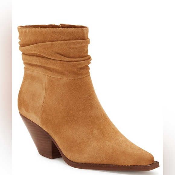 Vince Camuto Shoes - VINCE CAMUTO Nerlinji Slouch Bootie in Cognac Leather Size 8 NEW